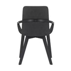 Armen Living, Chaise de salle à manger moderne en bois Greisen NOIRE