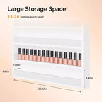 Karl Home Blanc 10 couches support mural Organisateur de vernis à ongles avec déflecteur en acrylique