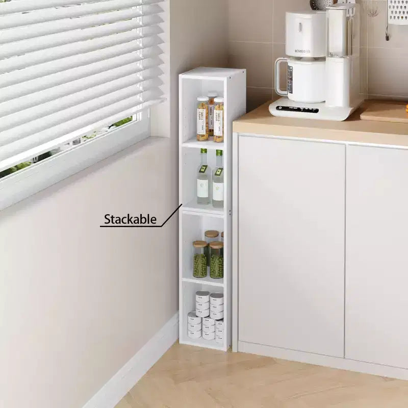 Bibliothèque HOMLUX à 2 niveaux, peu encombrante, largeur de 20 cm, conception réglable