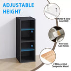 Bibliothèque HOMLUX à 2 niveaux, peu encombrante, largeur de 20 cm, conception réglable