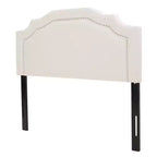 Tête de lit biseautée double/grand lit Charell en tissu d'ameublement contemporain GDFStudio