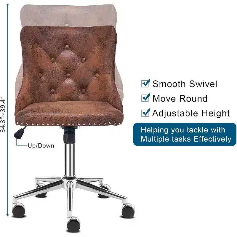 Chaise Karl Home | Chaise de bureau à roulettes pour maquillage