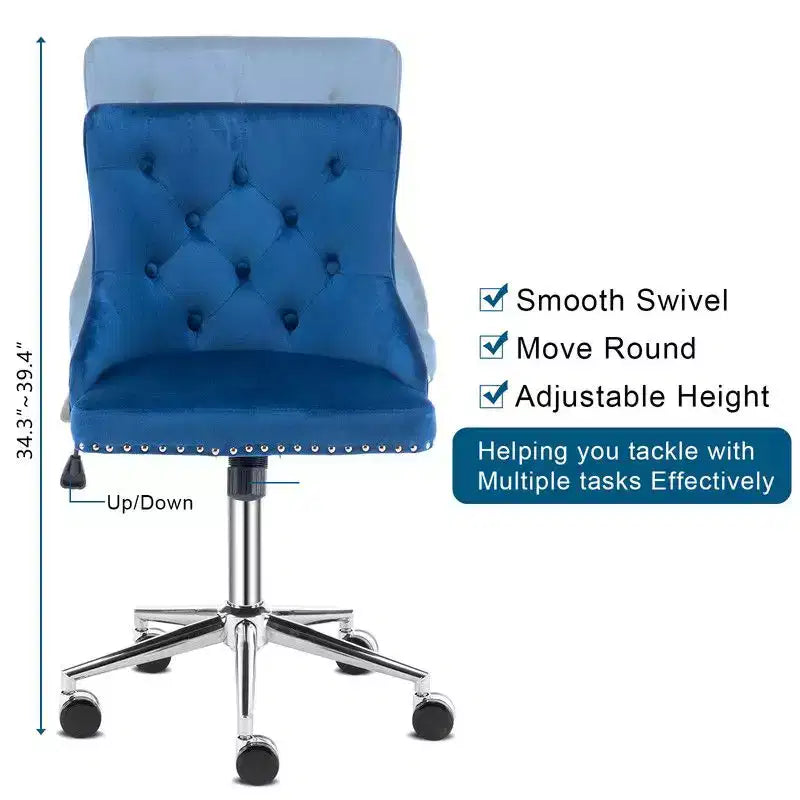 Chaise Karl Home | Chaise de bureau à roulettes pour maquillage