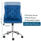 Chaise Karl Home | Chaise de bureau à roulettes pour maquillage