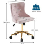 Chaise Karl Home | Chaise de bureau à roulettes pour maquillage