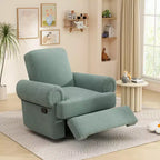 Fauteuil inclinable manuel pivotant Christopher Knight Home Dravok moderne en chenille avec dossier réglable
