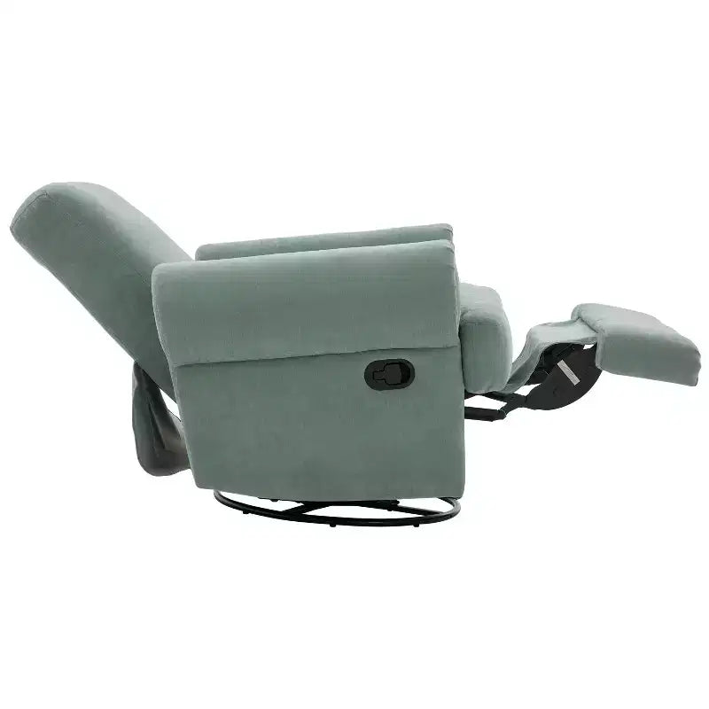 Fauteuil inclinable manuel pivotant Christopher Knight Home Dravok moderne en chenille avec dossier réglable
