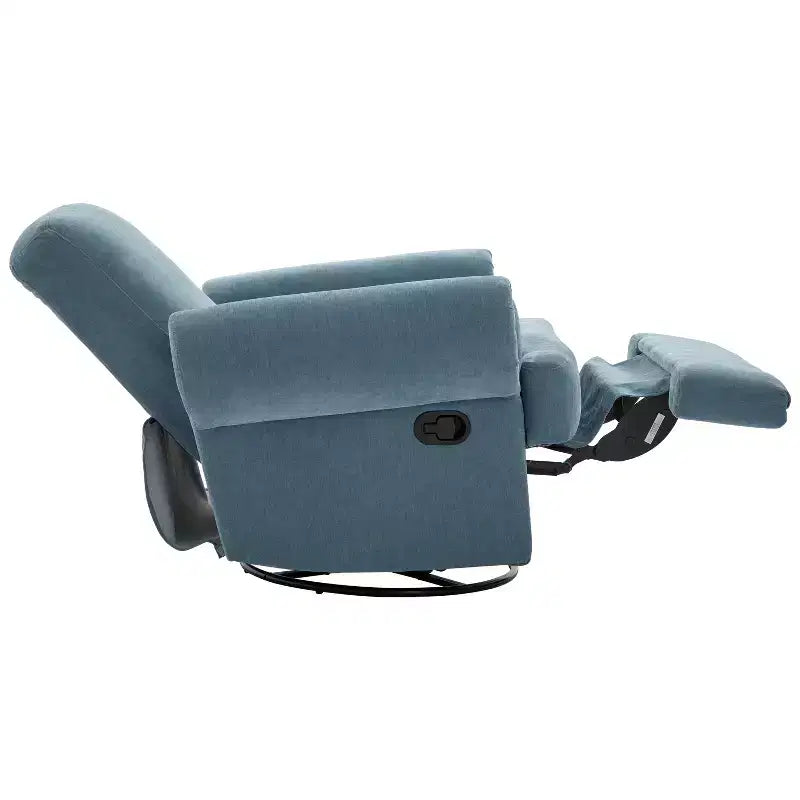Fauteuil inclinable manuel pivotant Christopher Knight Home Dravok moderne en chenille avec dossier réglable