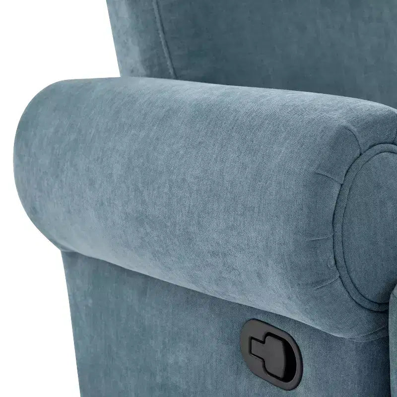 Fauteuil inclinable manuel pivotant Christopher Knight Home Dravok moderne en chenille avec dossier réglable
