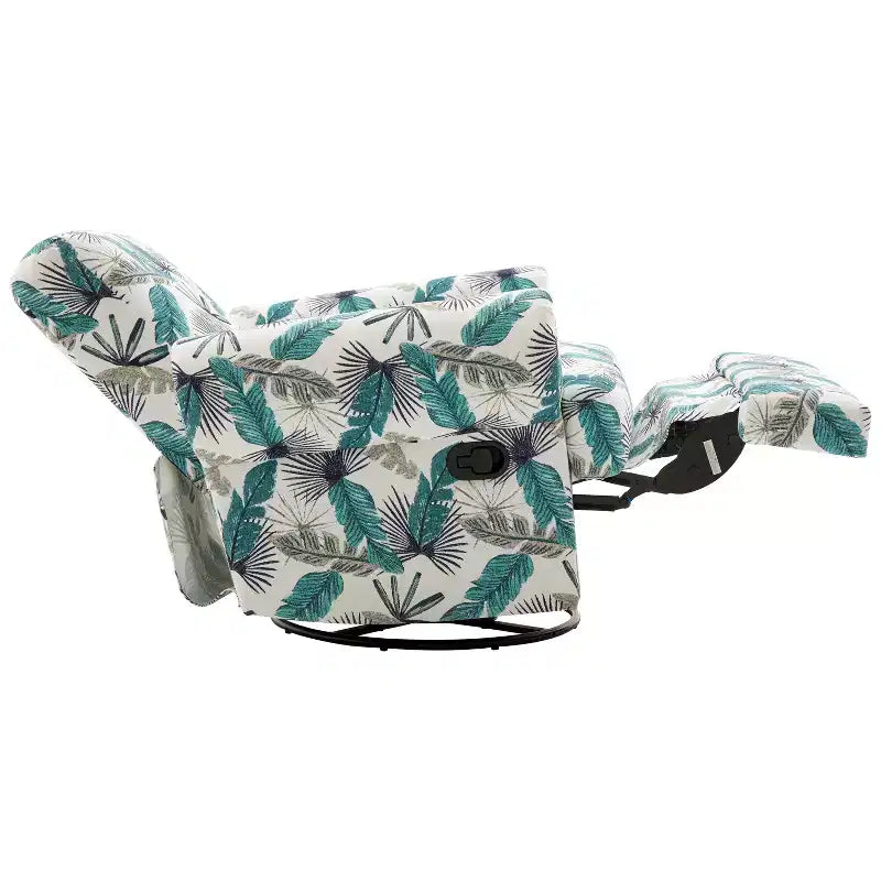 Fauteuil inclinable manuel pivotant Christopher Knight Home Dravok moderne en chenille avec dossier réglable