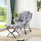 Fauteuil relax avec repose-pieds, Fauteuil de salon moderne, Fauteuil canapé de loisir, Fauteuil de lecture avec poche latérale pour salon, chambre, dortoir et bureau