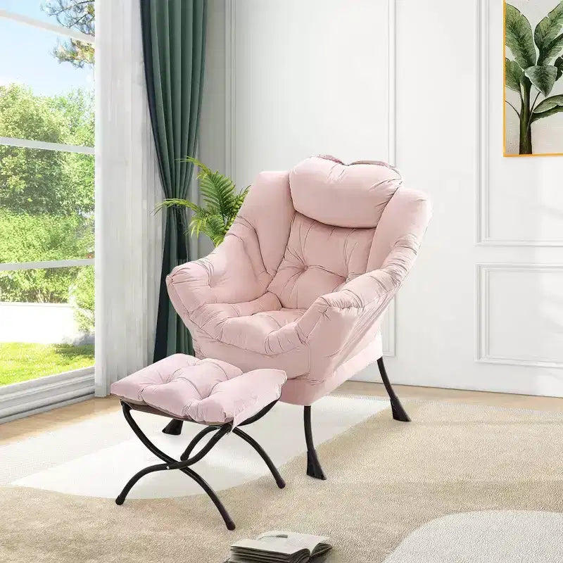Fauteuil relax avec repose-pieds, Fauteuil de salon moderne, Fauteuil canapé de loisir, Fauteuil de lecture avec poche latérale pour salon, chambre, dortoir et bureau