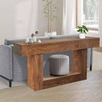 Console de ferme de 63 pouces pour entrée, table de canapé étroite en bois derrière le canapé avec rangement, meuble de couloir rustique pour hall d'entrée