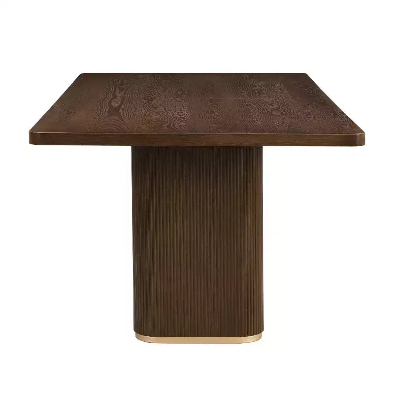 Christopher Knight Home Althara Ensemble de salle à manger contemporain 7 pièces en rotin et hévéa rembourré avec table surdimensionnée