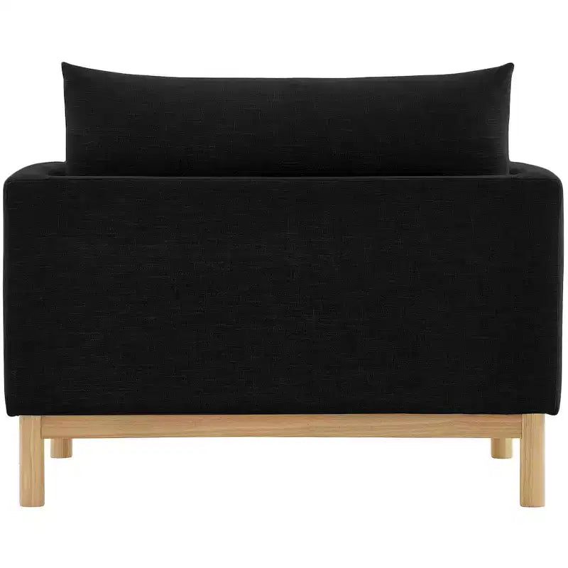 Meridian Furniture, chaise en tissu texturé Langham Linen