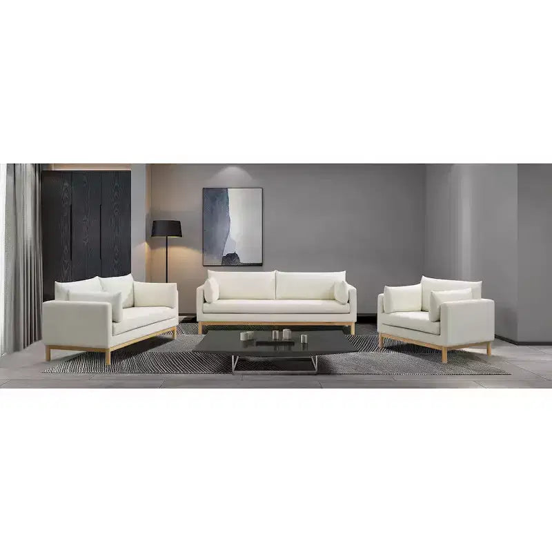 Meridian Furniture, chaise en tissu texturé Langham Linen