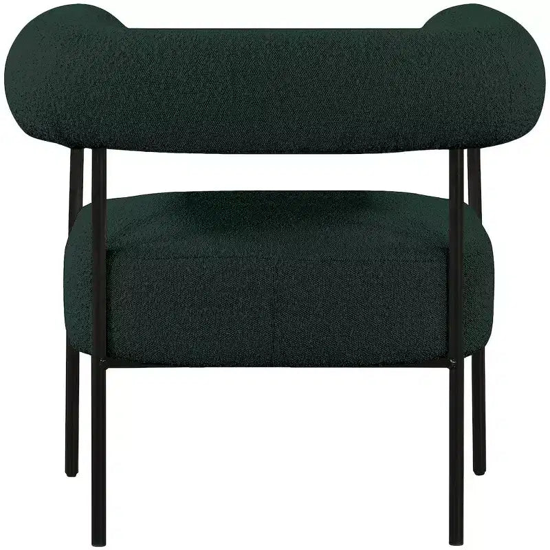 Meridian Furniture, fauteuil d'appoint Blake en tissu bouclette