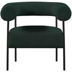 Meridian Furniture, fauteuil d'appoint Blake en tissu bouclette