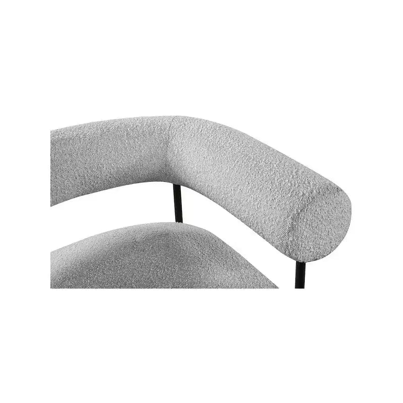 Meridian Furniture, fauteuil d'appoint Blake en tissu bouclette