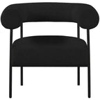 Meridian Furniture, fauteuil d'appoint Blake en tissu bouclette
