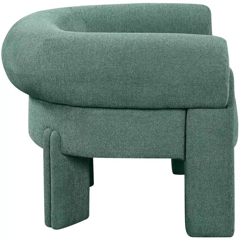 Meridian Furniture, fauteuil d'appoint en tissu polyester Stefano
