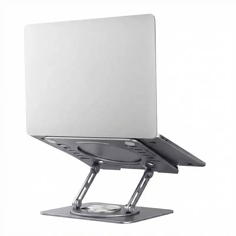 Support d'ordinateur portable pivotant Uncaged Ergonomics, rehausseur d'ordinateur portable réglable pour bureau permettant de surélever, d'incliner, de faire pivoter et de refroidir les ordinateurs portables Support d'ordinateur portable ergonomique