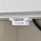 MAYEERTY Îlot de cuisine avec prise de courant, abattant, porte-épices et tiroir à roulettes pour cuisine, salle à manger, blanc