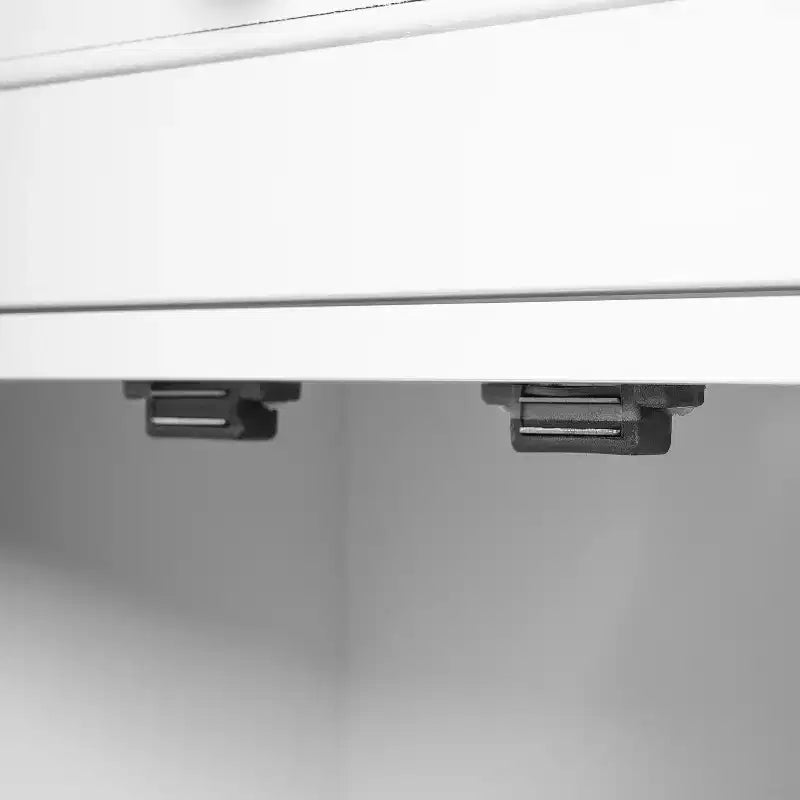 Meuble de rangement haut de salle de bain Whisen 67.2 avec portes en verre trempé, étagères réglables et tiroir, fermeture en douceur