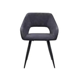 Chintaly Imports, chaise d'appoint contemporaine à dossier ajouré