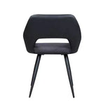 Chintaly Imports, chaise d'appoint contemporaine à dossier ajouré