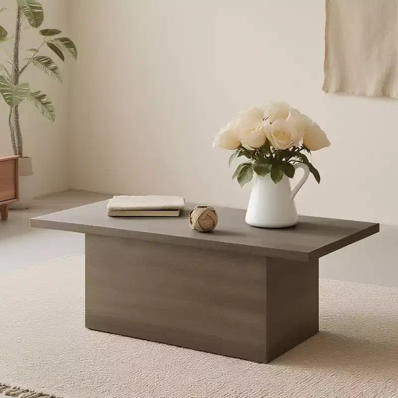 MUUEGM Table basse de ferme, table en bois rustique de 35,5 avec cadre robuste et plateau étanche pour salon
