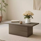 MUUEGM Table basse de ferme, table en bois rustique de 35,5 avec cadre robuste et plateau étanche pour salon