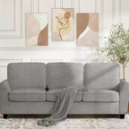 Canapé GustoWave 82 pour salon, canapé moderne confortable avec coussin d'assise de fermeté moyenne, housse amovible, canapés en tissu chenille