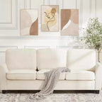Canapé GustoWave 82 pour salon, canapé moderne confortable avec coussin d'assise de fermeté moyenne, housse amovible, canapés en tissu chenille