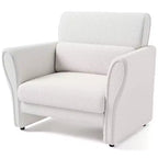 COZONY Canapé moderne pour salon – Canapé rembourré avec dossier haut, coussins lombaires amovibles, assemblage facile