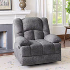 Fauteuil inclinable à bascule surdimensionné MAYEERTY Limestone pour salon
