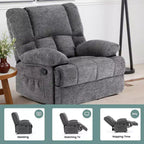 Fauteuil inclinable à bascule surdimensionné MAYEERTY Limestone pour salon