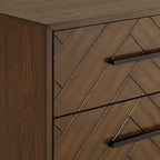 Commode à 3 tiroirs Murph 55 Downing Street, 80 cm de large, anthracite et bois