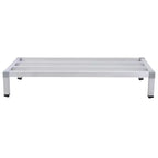 Rayonnage de Stockage 122 cm x 35,5 cm, 20 cm Au-dessus du Sol, Étagère Basse au Sol Utilisée pour le Stockage dans les Cuisines, Restaurants, Supermarchés, Épiceries