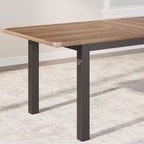 Ensemble de table à manger extensible pour 48 personnes avec bancs et tabourets, grande table de cuisine et de salle à manger en bois de 63 pouces