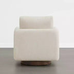 Fauteuil d'appoint pivotant moderne Spruce&Spring avec coussin de dossier amovible