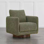 Fauteuil d'appoint pivotant moderne Spruce&Spring avec coussin de dossier amovible