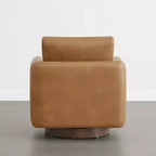 Fauteuil d'appoint pivotant moderne Spruce&Spring avec coussin de dossier amovible