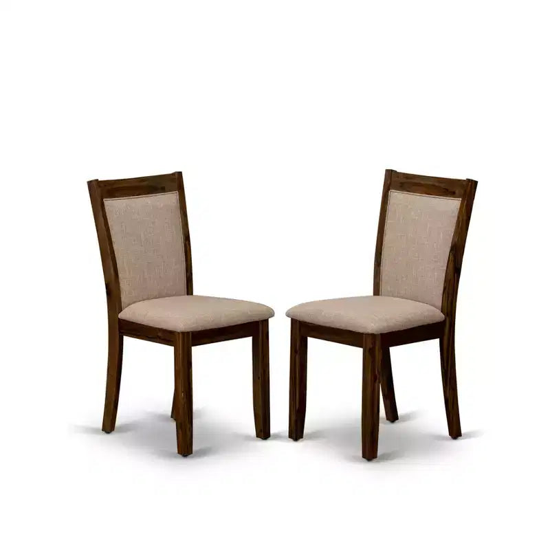 HomeStock Chaises de salle à manger de style sud-ouest, lot de 2