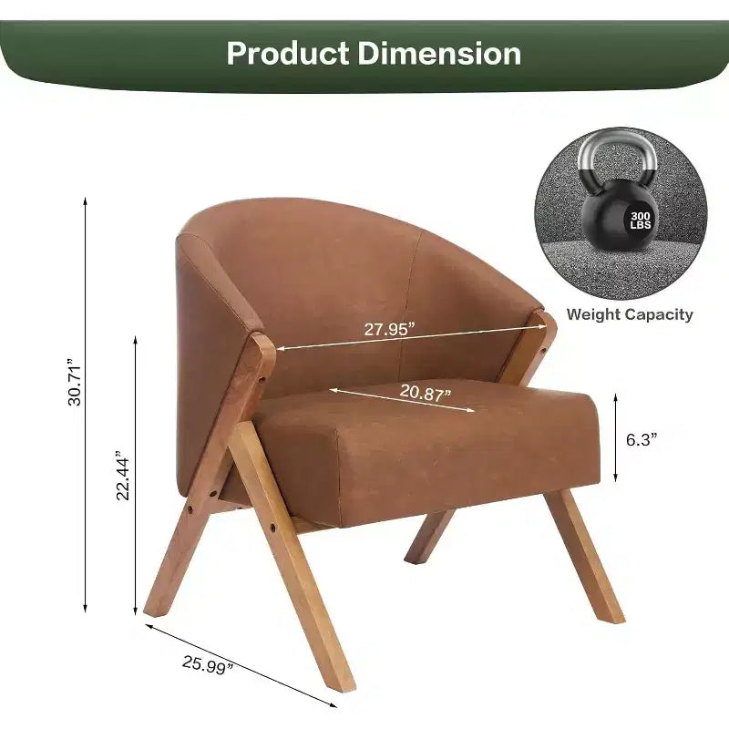Fauteuil d'appoint moderne du milieu du siècle avec revêtement en tissu bouclette, fauteuil de salon bas pour le salon, la chambre à coucher, chaise de lecture confortable avec cadre en bois