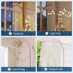 Cadre de lit à baldaquin avec tête de lit capitonnée, lit plateforme décoratif à arche supérieure, espace de rangement sous le lit, aucun sommier tapissier requis
