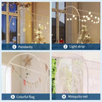 Cadre de lit à baldaquin avec tête de lit capitonnée, lit plateforme décoratif à arche supérieure, espace de rangement sous le lit, aucun sommier tapissier requis
