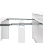 Table à manger extensible moderne Torin GDFStudio avec rangement