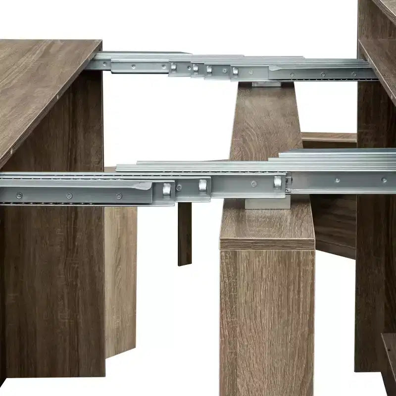 Table à manger extensible moderne Torin GDFStudio avec rangement