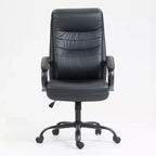 Chaise de bureau pivotante ergonomique moderne Okak avec dossier haut et accoudoirs, réglable pour bureau, étude et coiffeuse
